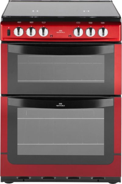 New World 601DFDOL Double Dual Fuel Cooker-Red.